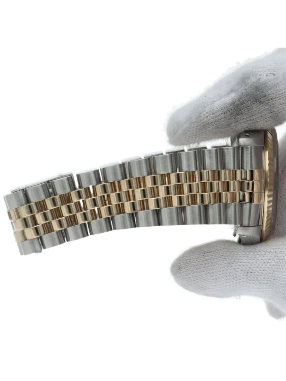 Rolex Datejust Watch Box Repair Book 18k Yellow Gold SS Champagne